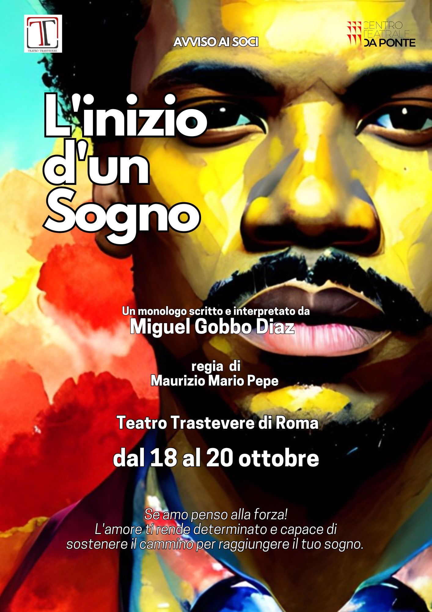 Miguel Gobbo Diaz: Dal Cinema al Teatro con “L’inizio di un sogno”